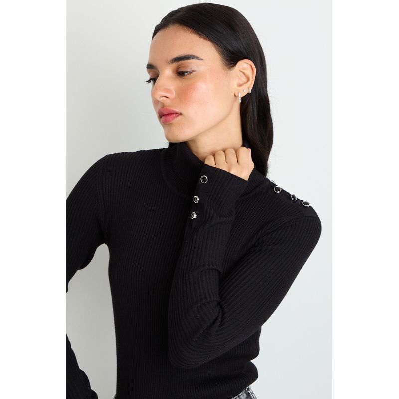 IO - Sweater Negro Mujer Io