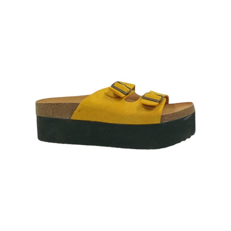 HERIEL - Sandalia Camel Plataforma Mujer