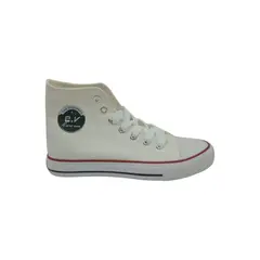 HERIEL - Zapatilla Blanca Caña Mujer.
