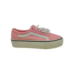 HERIEL - Zapatillas Rosas Lona Mujer.