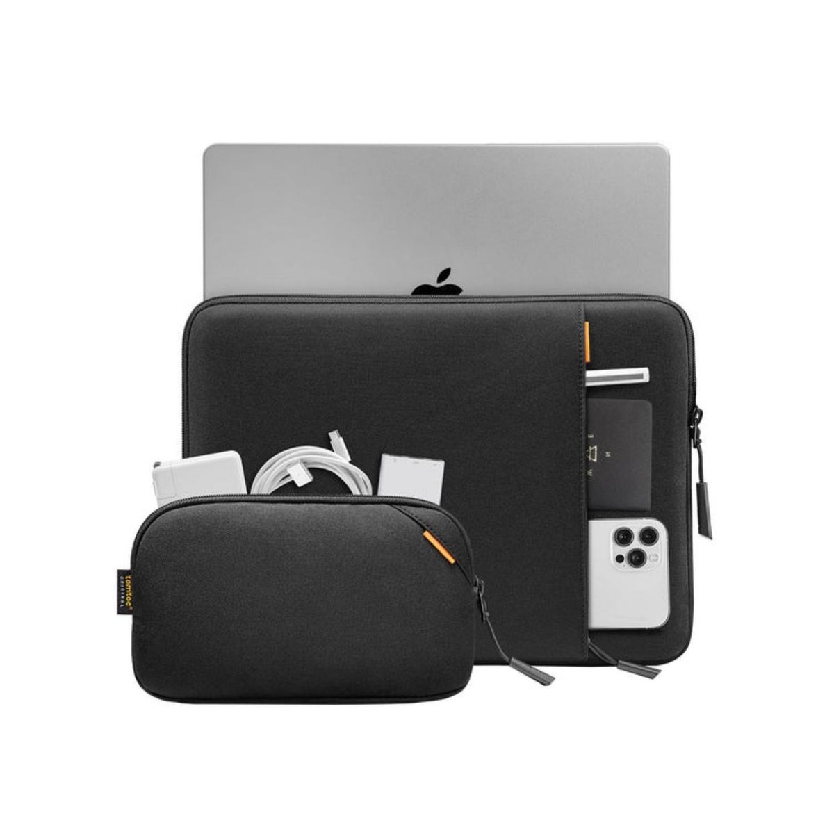TOMTOC - Tomtoc Funda Defender-A13 para MacBook Pro 14 con organizador Negro