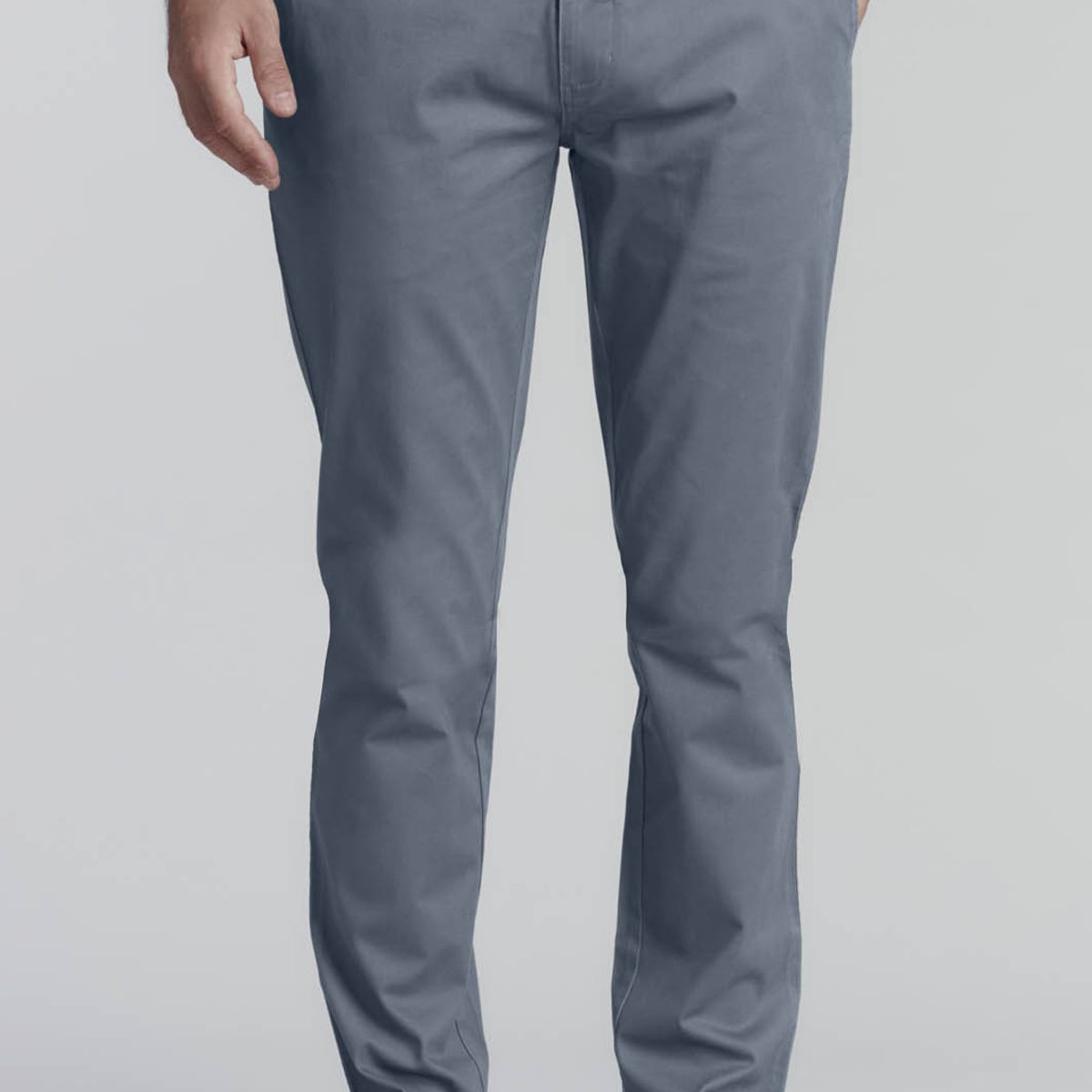 FEROUCH - Pantalón Twill Slim /33 Business Gris Ferouch
