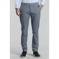 FEROUCH - Pantalón Twill Slim 33 Business Gris