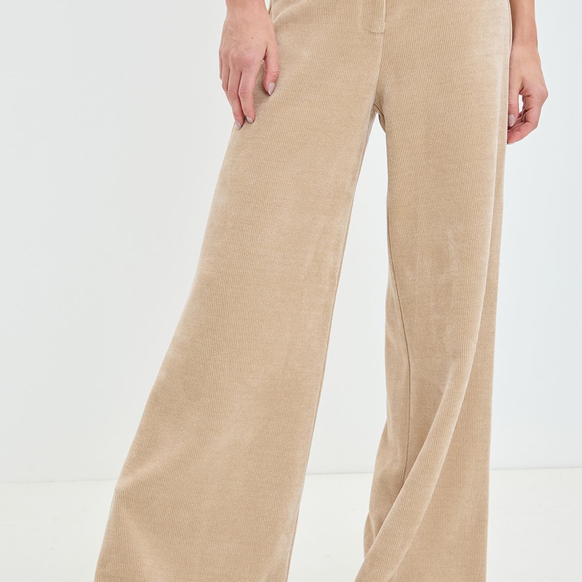 IO - Pantalon Beige Mujer Io
