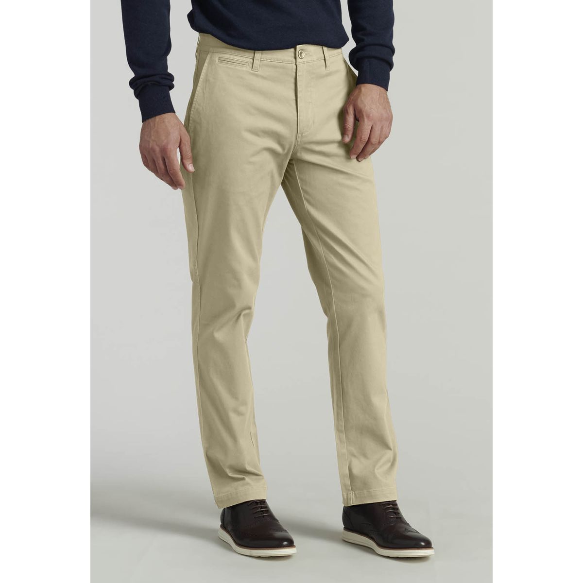 FEROUCH - Pantalón Twill Without Pleats L/31 Business Beige Ferouch