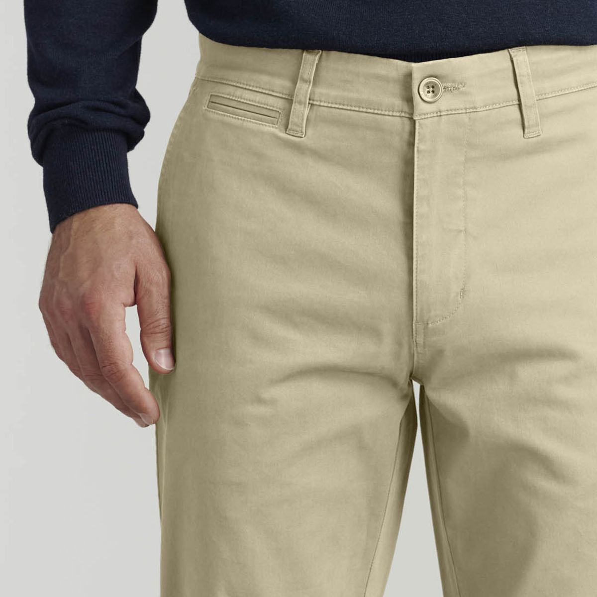 FEROUCH - Pantalón Twill Without Pleats L/31 Business Beige Ferouch