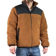 LIKE SHOP - Chaqueta Teddy Hombre Tipo Corderito Gruesa Bolsillos 602