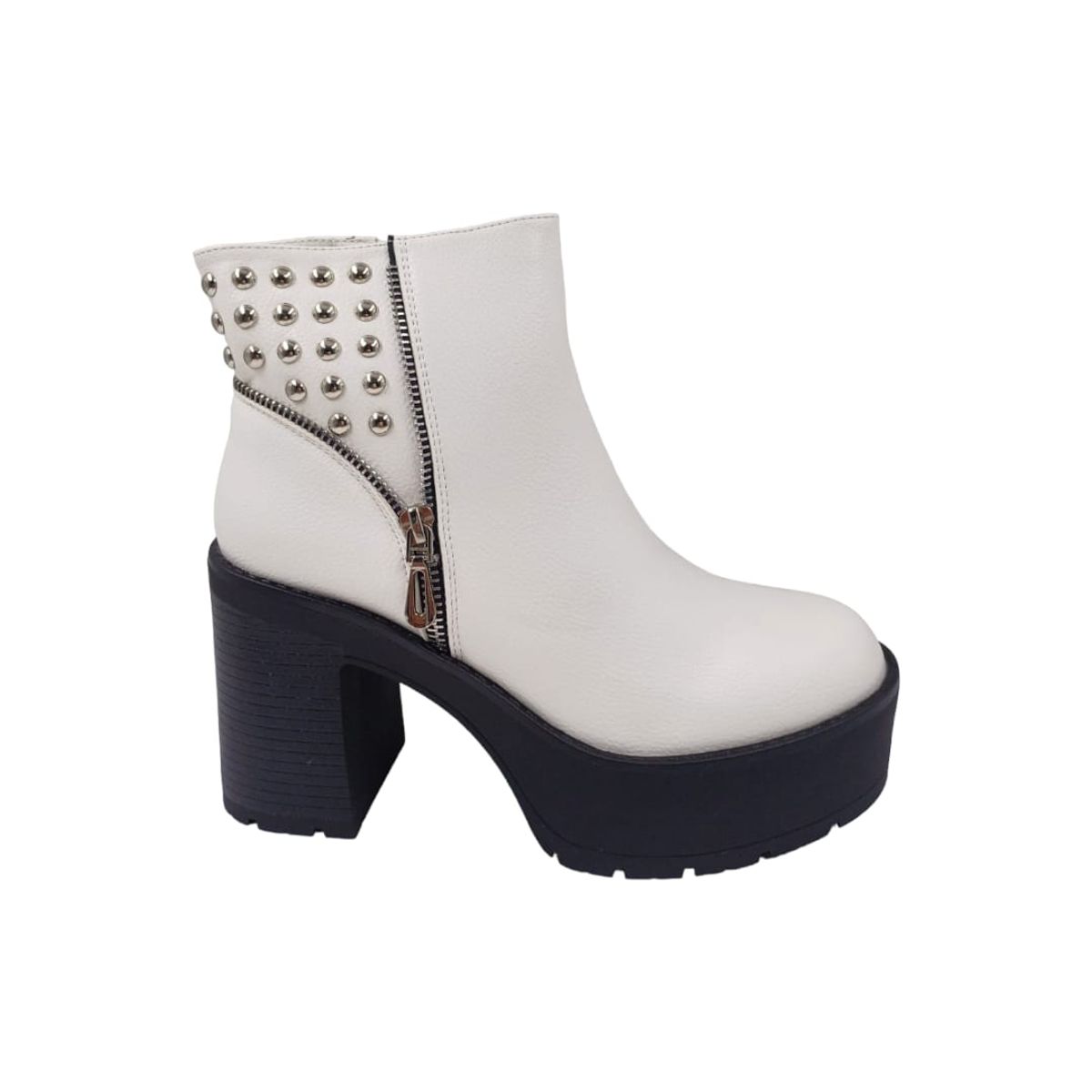 HERIEL - Botín Blanco Plataforma Mujer