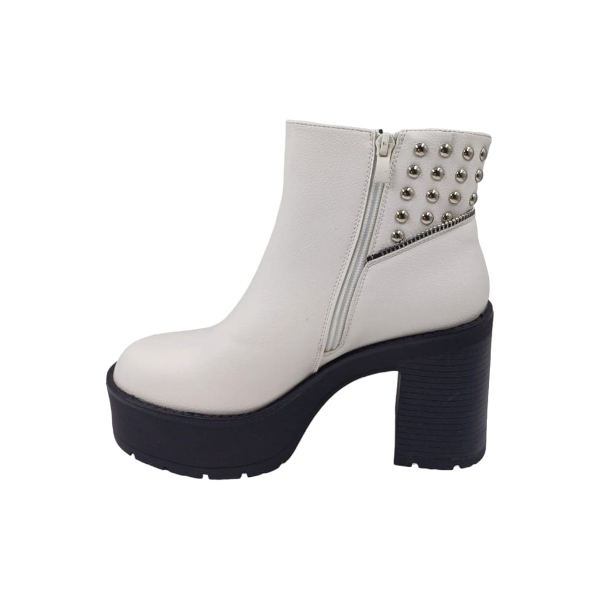 HERIEL - Botín Blanco Plataforma Mujer