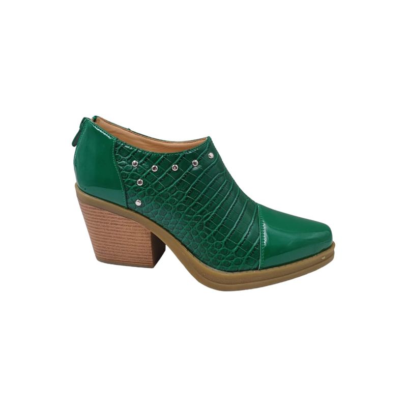 HERIEL - Botín Verde Taco Mujer