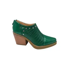 HERIEL - Botín Verde Taco Mujer