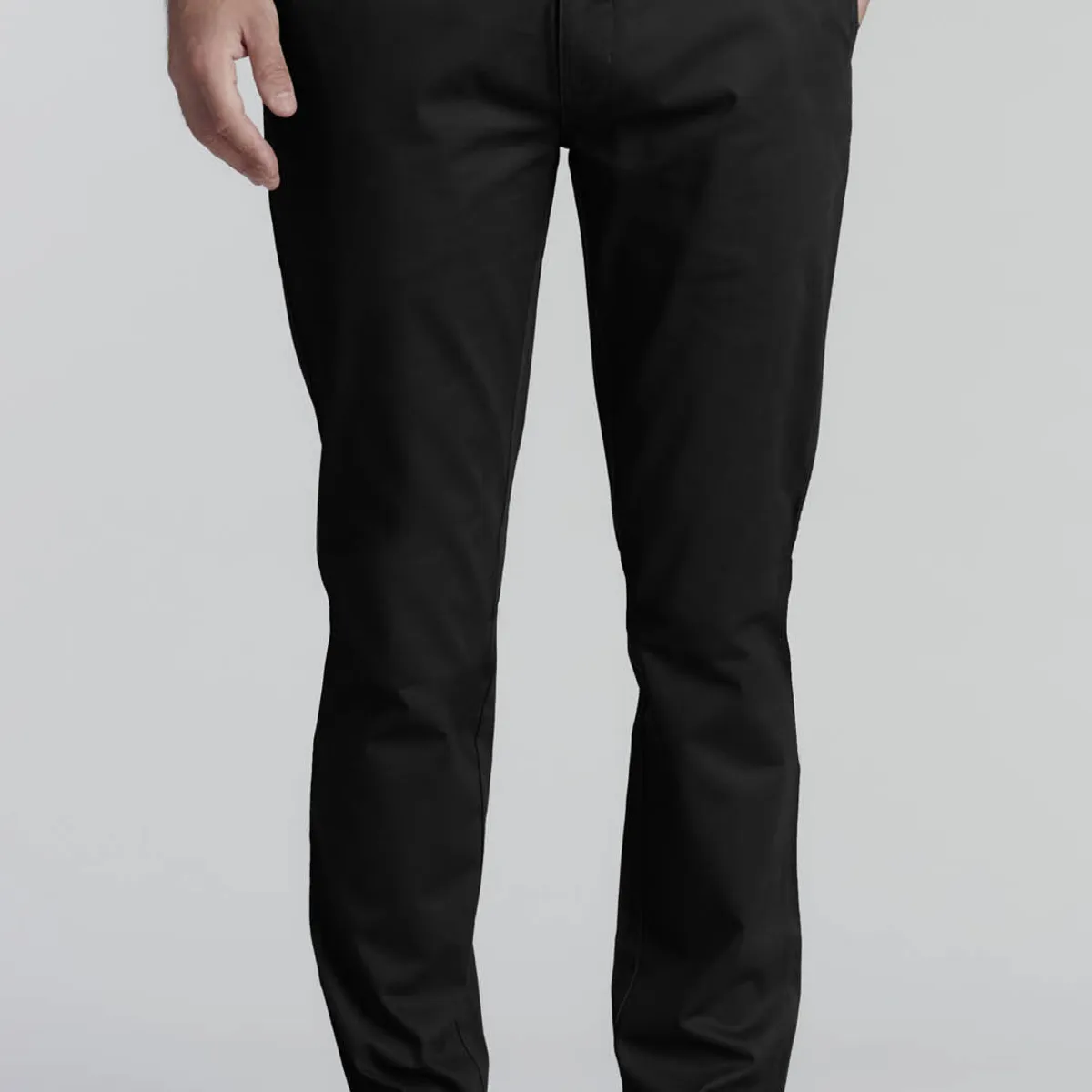 FEROUCH - Pantalón Twill Slim /33 Business Negro Ferouch