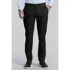 FEROUCH - Pantalón Twill Slim 33 Business Negro