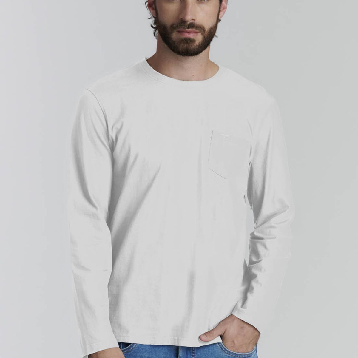 FEROUCH - Polera Básica  Oregon Fr Blanco Ferouch