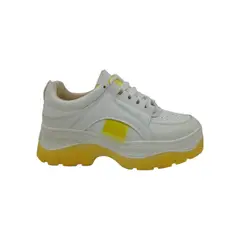 HERIEL - Zapatilla Blanca Plataforma Mujer