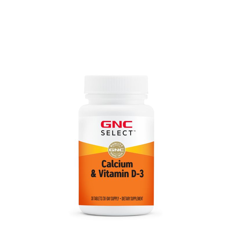 GNC - GNC SELECT CALCIO Y VITAMINA D-3, 30 COMPRIMIDOS