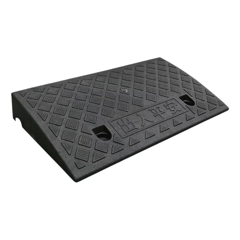 GENERICO - Rampas Pvc Autos Vehículos Cuneta Estacionamiento Bordillos Color Negro.