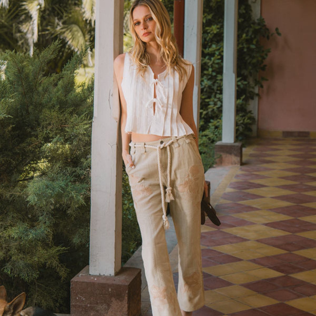 RUPHA - PANTALÓN VICENZA BEIGE RUPHA