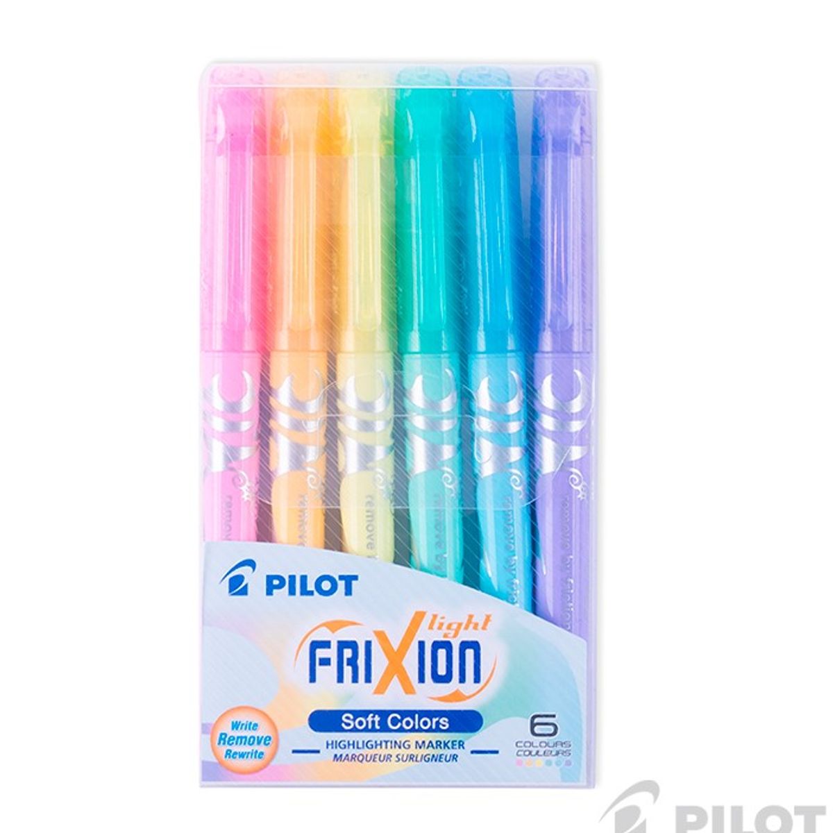 PILOT - Destacador Pilot Frixion Light Borrable 6 Colores Soft