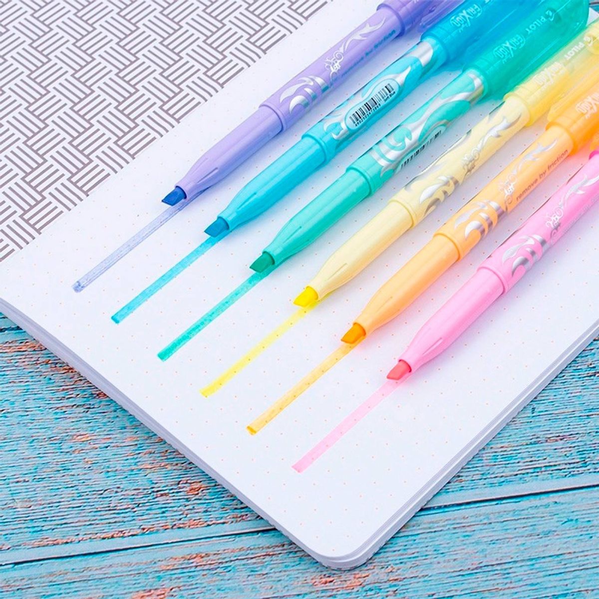 PILOT - Destacador Pilot Frixion Light Borrable 6 Colores Soft