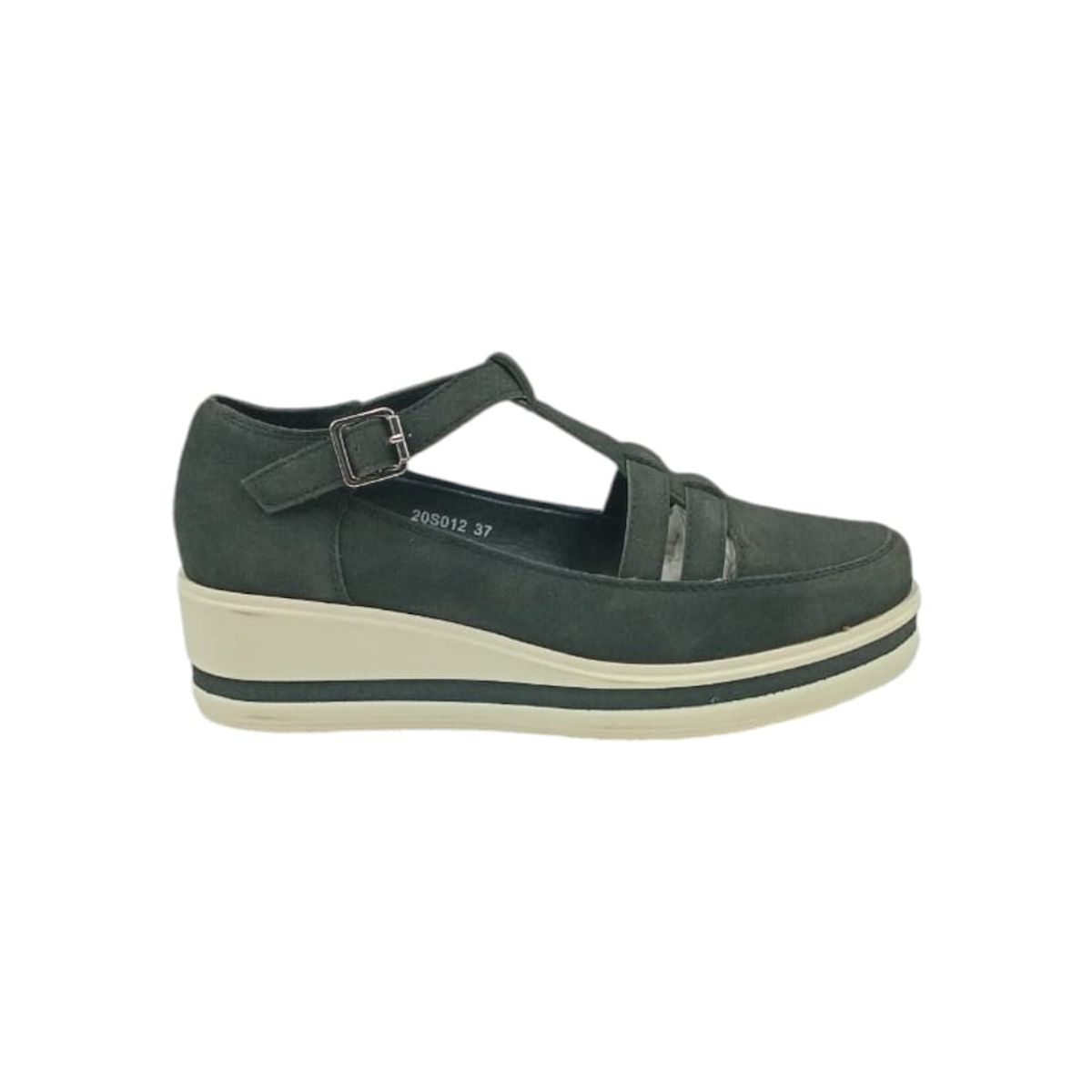 HERIEL - Zapato Panchita Negro Plataforma