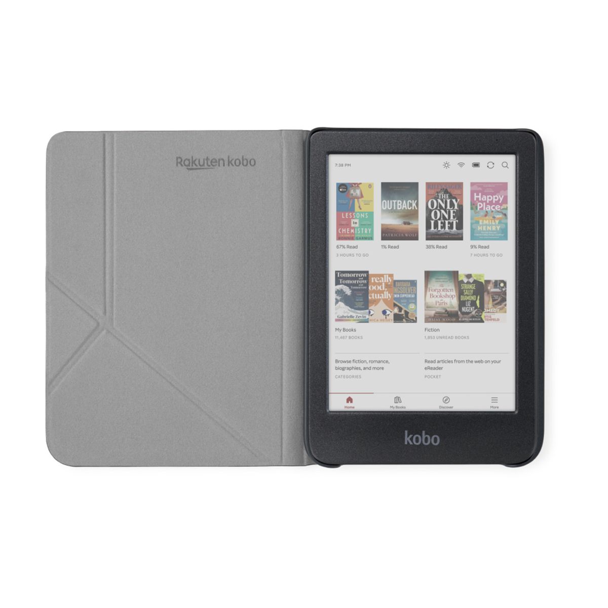 KOBO - Funda Protectora SleepCover para Kobo Clara BW Colour - Rojo.