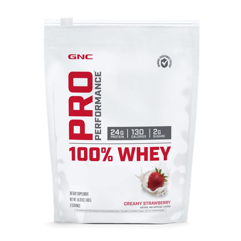 GNC - GNC - BATIDO DE PROTEINA (SUERO DE LECHE) FRUTILLA 12 SRVS