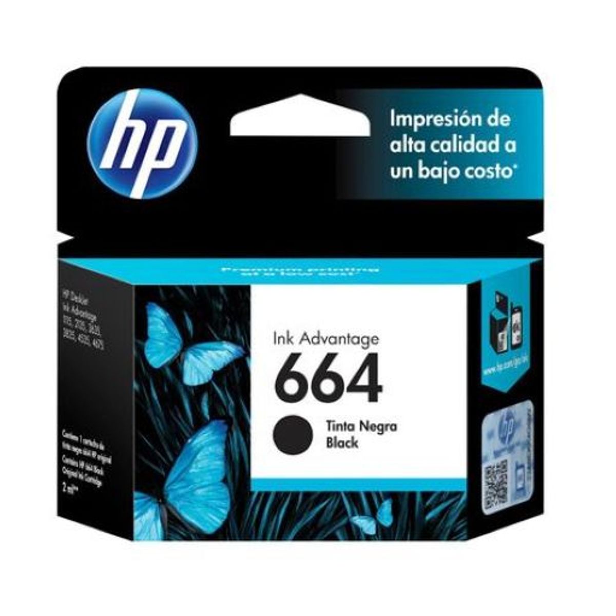 HP - Cartucho Tinta HP 664 Negro y tricolor.