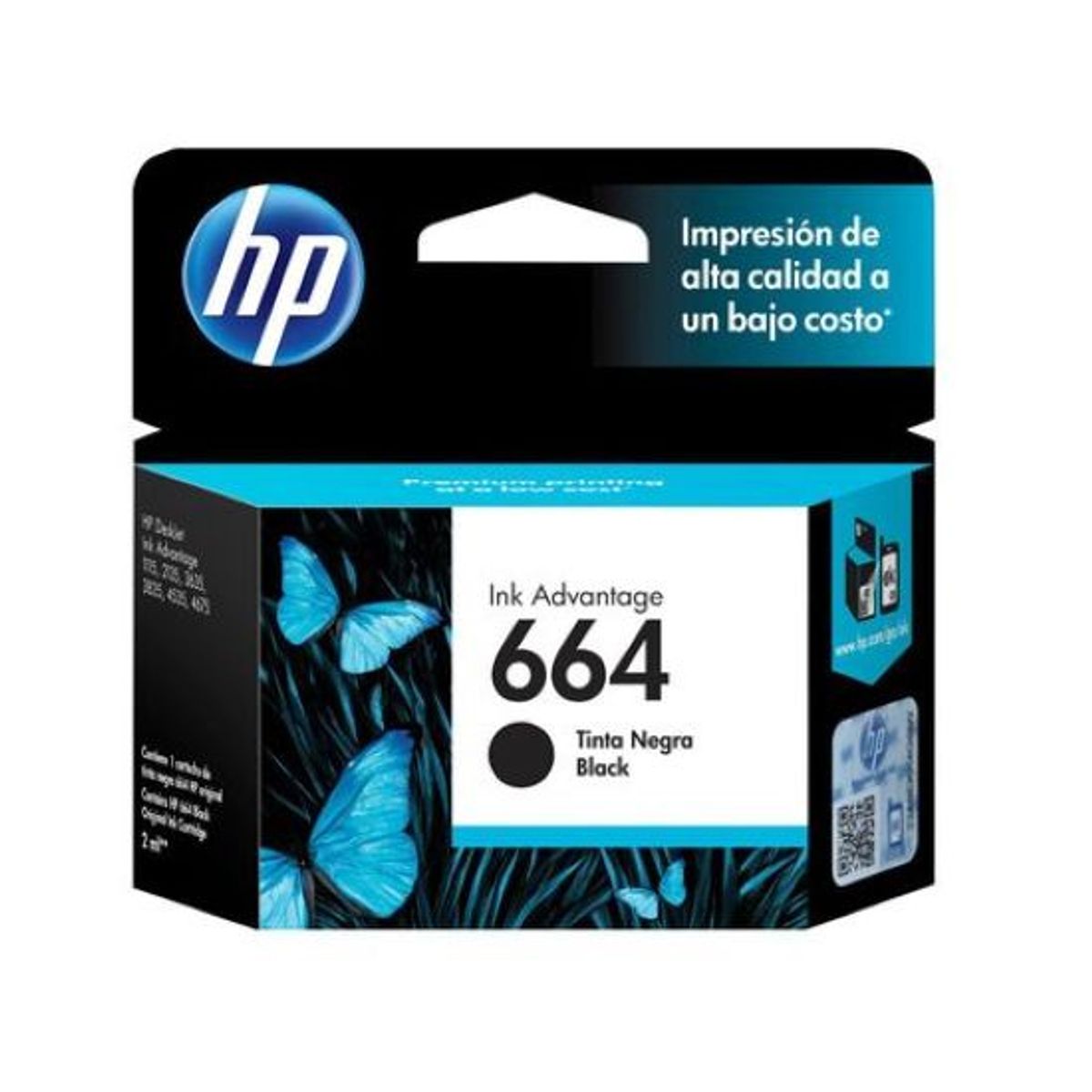HP - Cartucho Tinta HP 664 Negro y tricolor.
