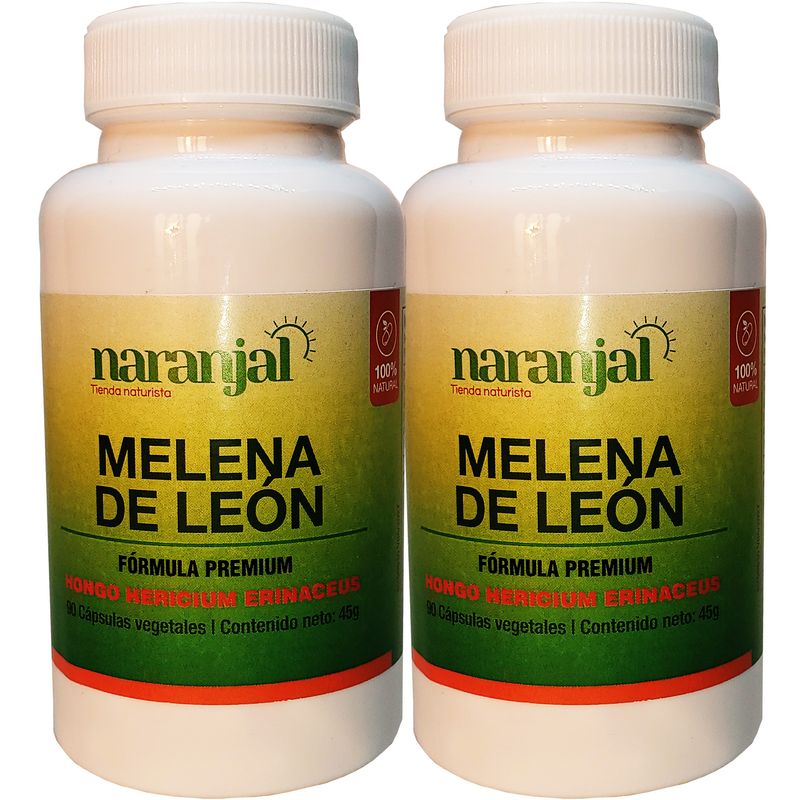 EL NARANJAL TIENDA NATURISTA - 2X Melena de Leon 90 caps 500 mg 100% Puro