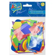 ART AND CRAFT - FIGURAS GEOMETRICAS GOMA EVA 60PCS COLORES