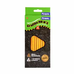 TORRES - Lápiz Grafito Triangular con Goma 12uni Torre