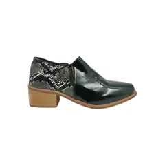 HERIEL - Zapato Negro Charol Mujer.