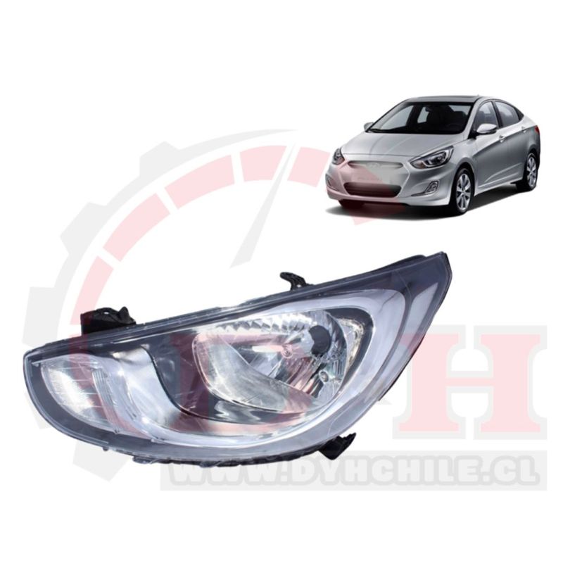 GENERICO - Optico Delantero izquierdo hyundai accent rb 2011-2021 1r