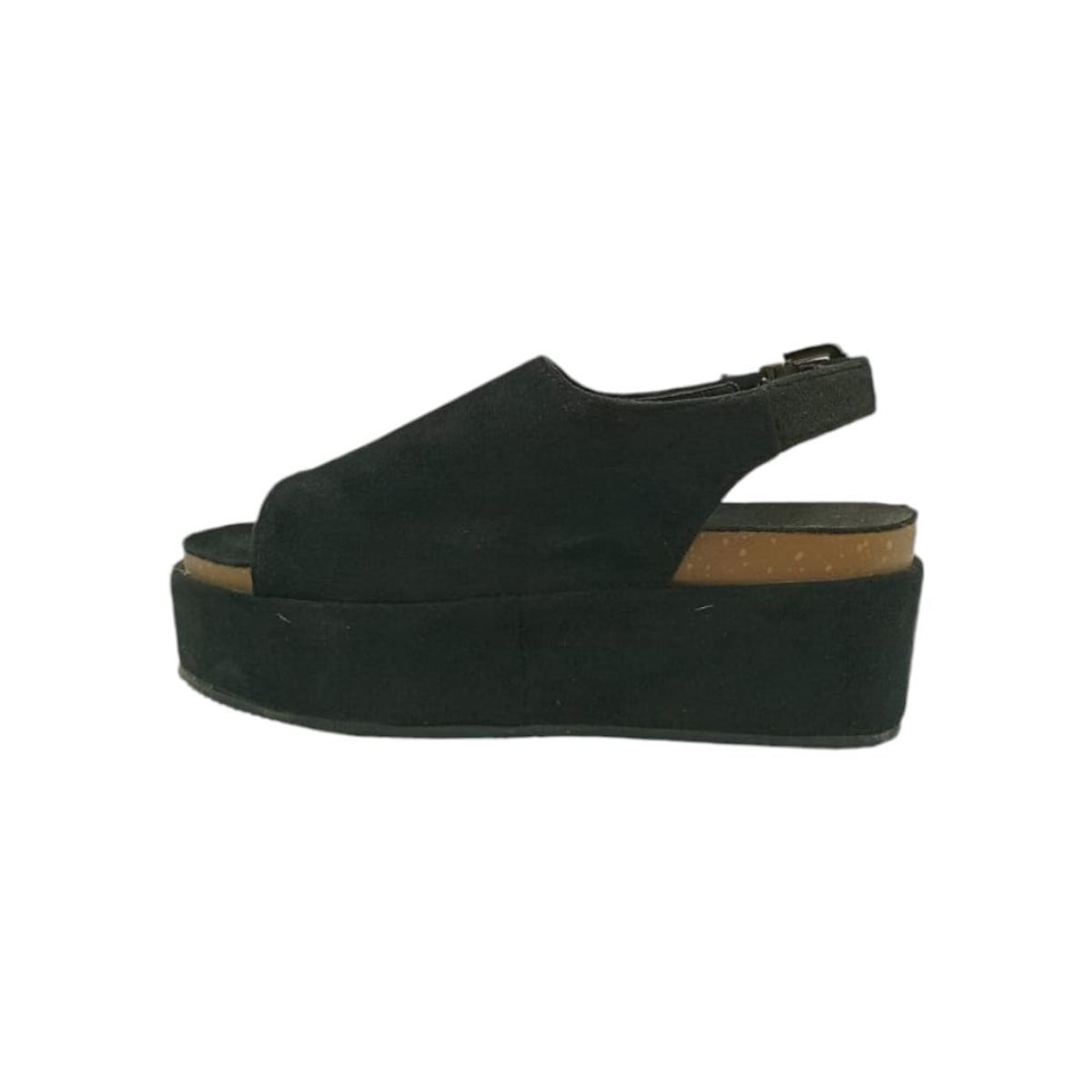 HERIEL - Sandalia Negra Plataforma Mujer