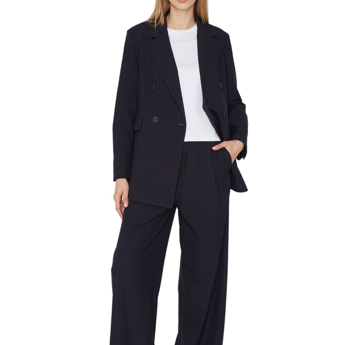 JACINTA TIENDA - Blazer Bowen lineas azul Jacinta Tienda