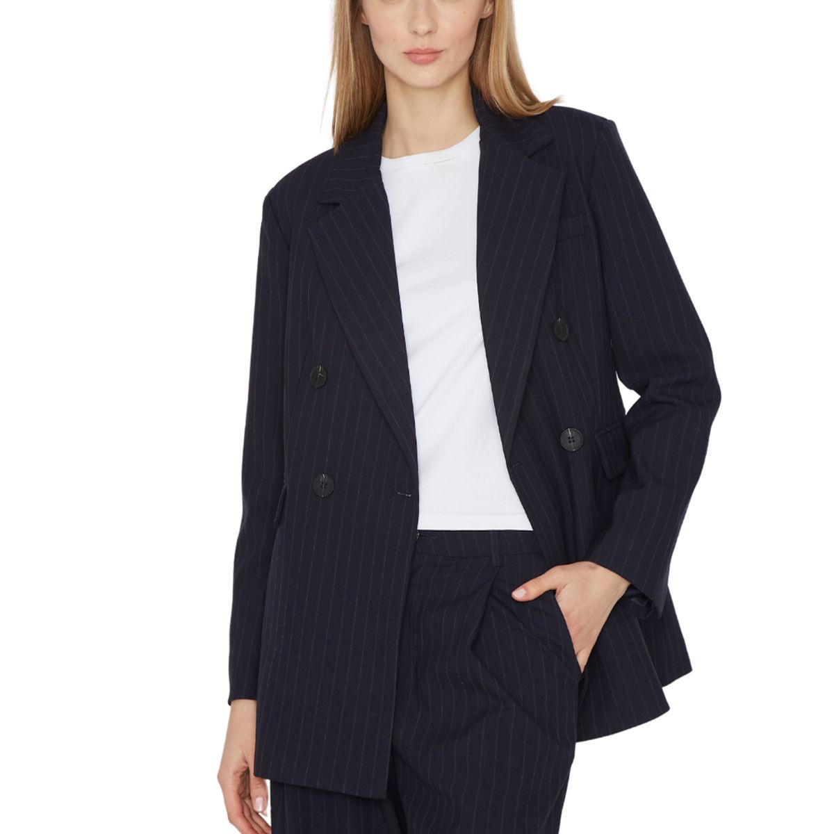 JACINTA TIENDA - Blazer Bowen lineas azul Jacinta Tienda