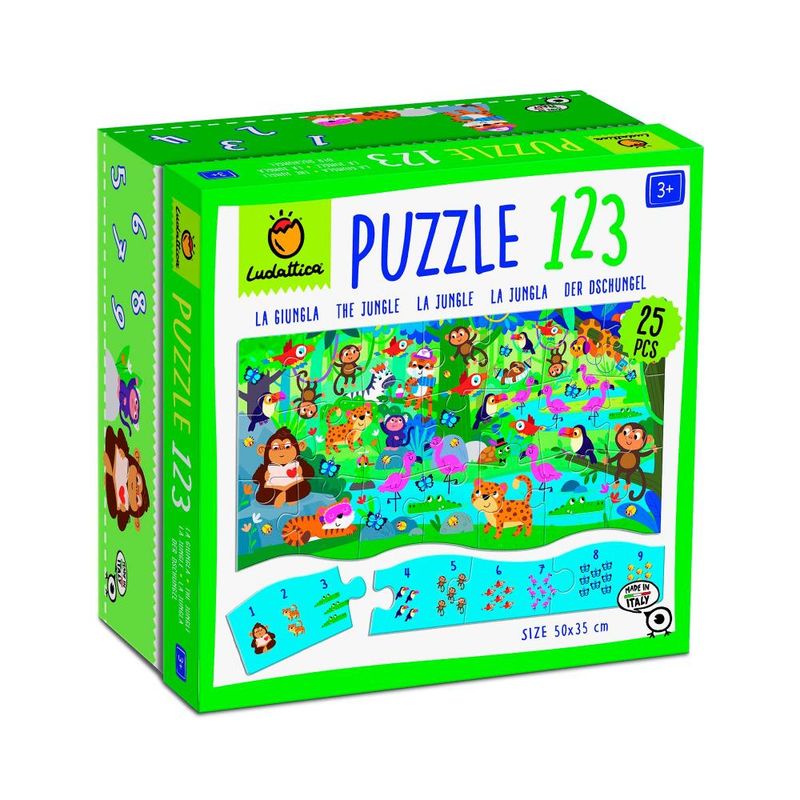 LUDATTICA - Puzzle 123 La Jungla 25 Piezas Ludattica