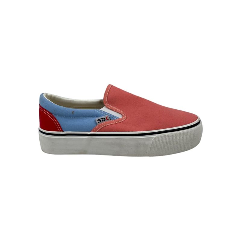 HERIEL - Zapatilla Rosa Multicolor Slip on.