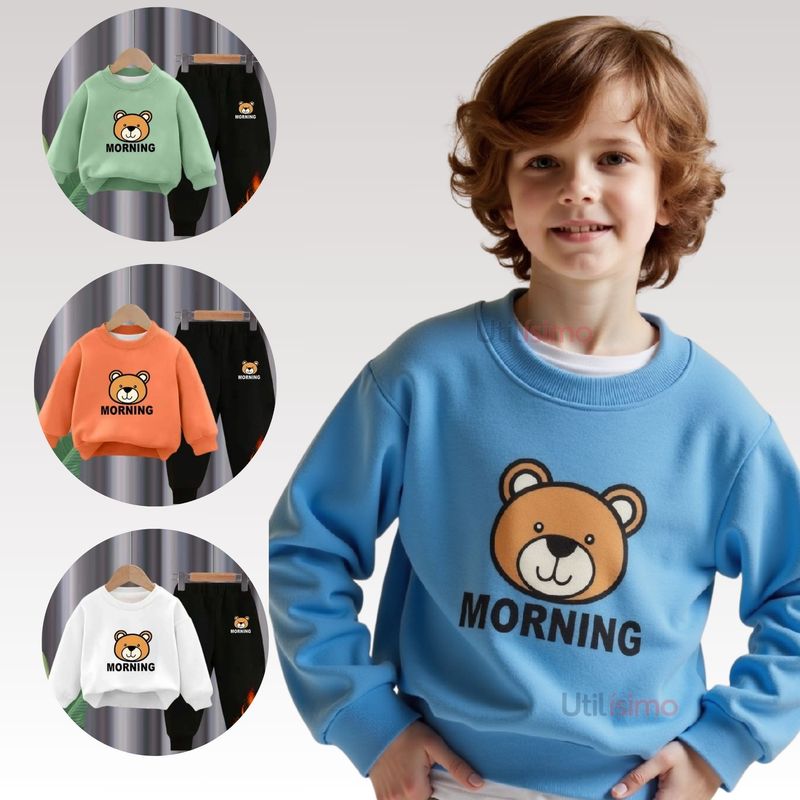 JUMP KIDS - Conjunto Buzo Frizado Con Chiporro Niño Surtido