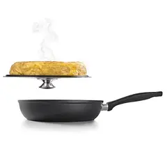 IBILI - Sartén con Tapa para Tortillas 26 cm Aluminio Origen España