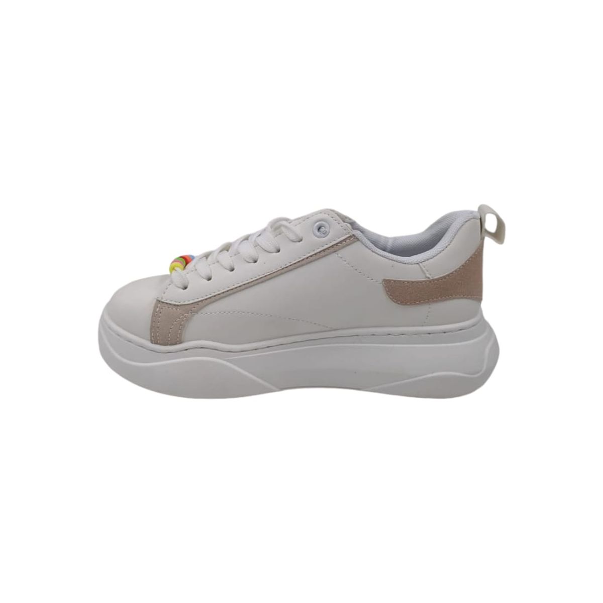HERIEL - Zapatilla Blanca Plataforma