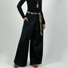 ARRAKASTA - Pantalón de gamuza con cinturón