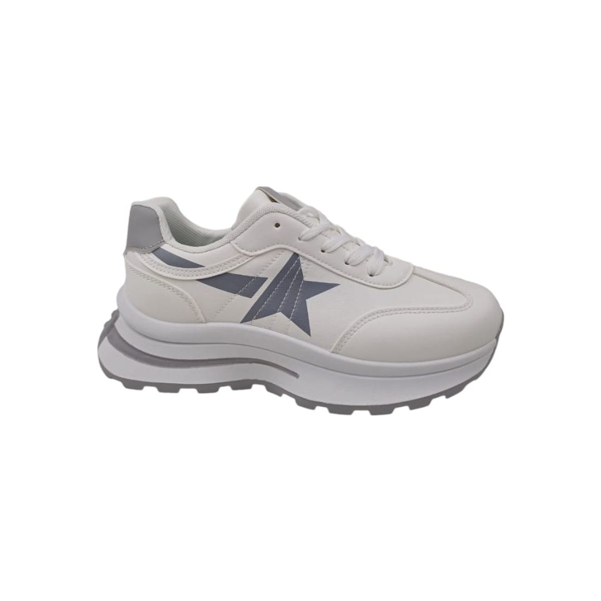 HERIEL - Zapatilla Blanca Plataforma