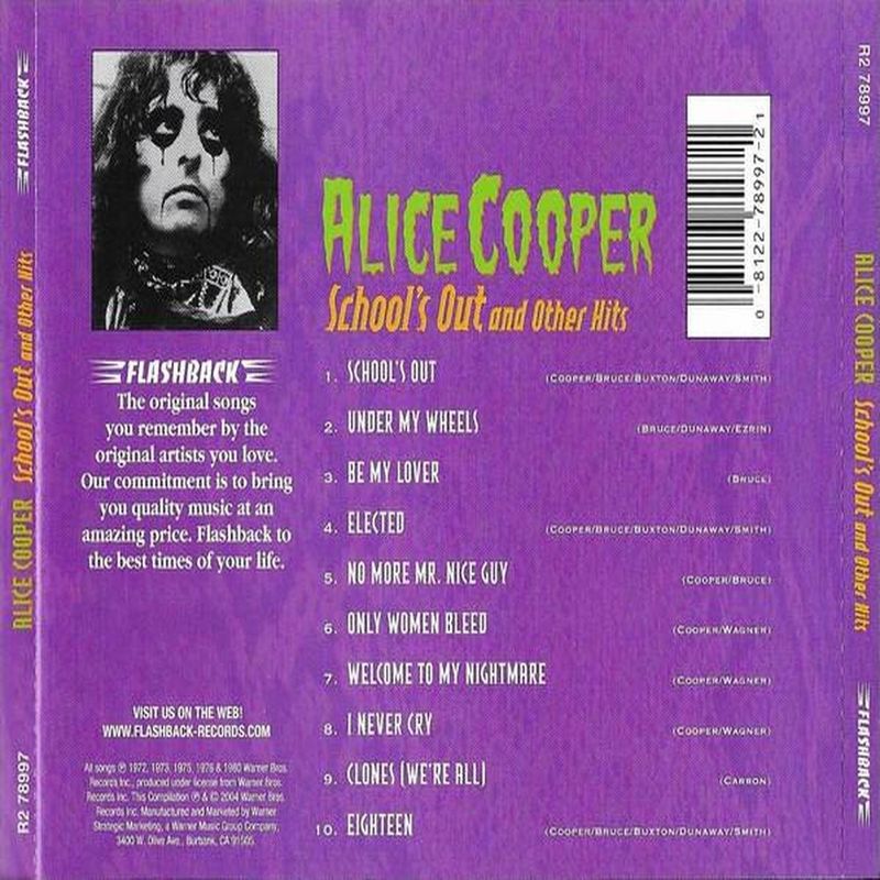 HITWAY MUSIC - ALICE COOPER - SCHOOLS OUT OTHER HITS - CD