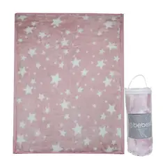 BEBESIT - Frazada Ultra Soft Estrella 110x140cm Rosado