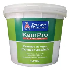 SHERWIN WILLIAMS - Esmalte al agua Kem Pro Blanco Tineta