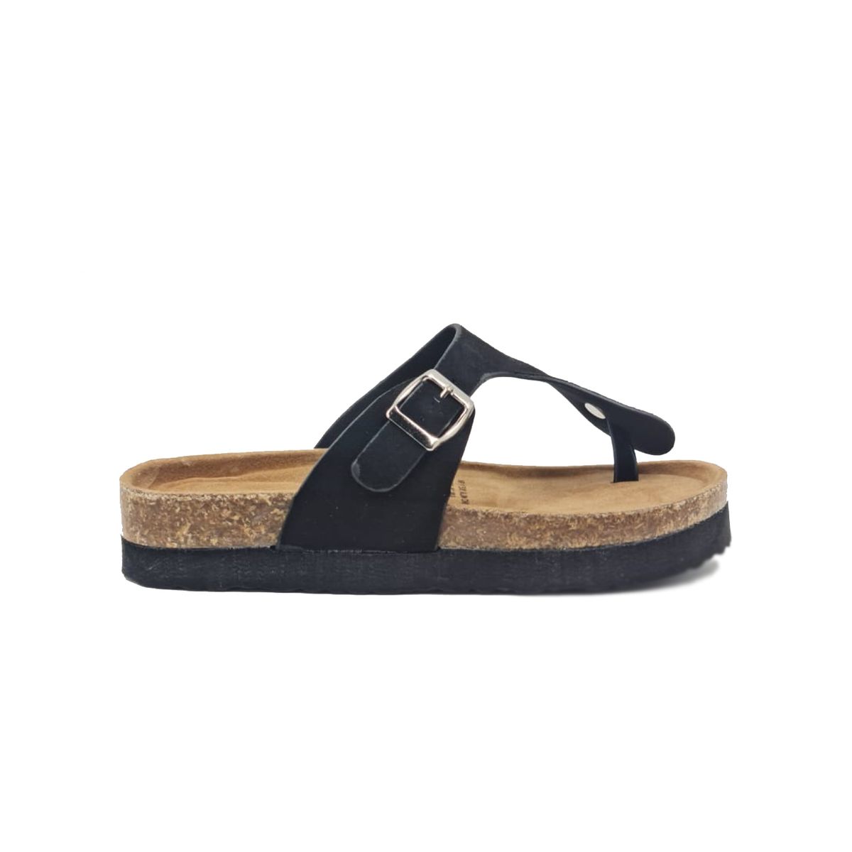 HERIEL - Sandalia Negra Baja  Mujer