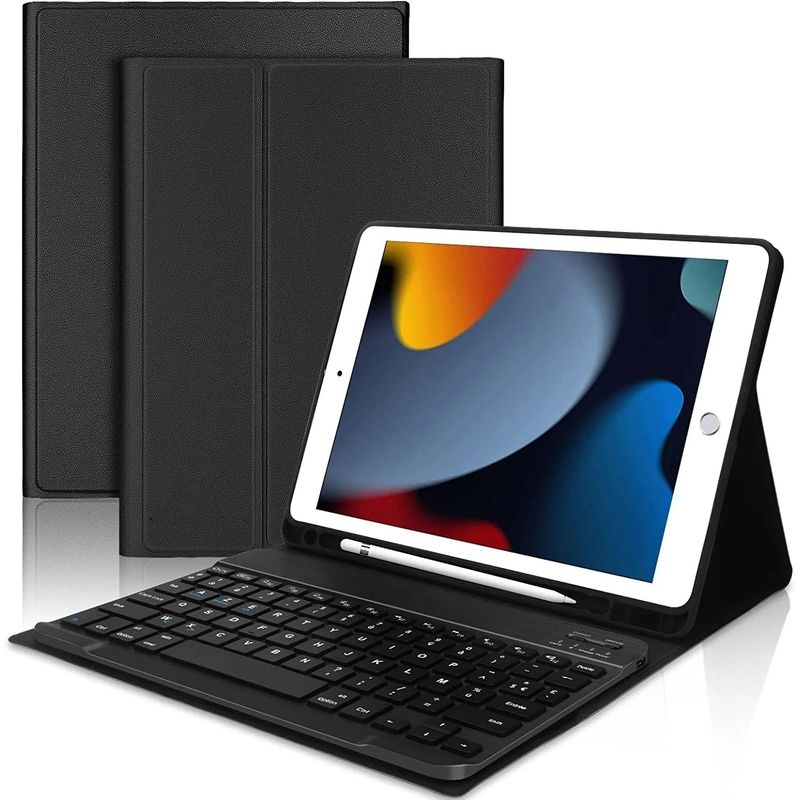 GENERICO - FUNDA NEGRA CON TECLADO MAGNETICO PARA IPAD PRO 10.5