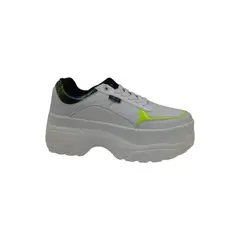 HERIEL - Zapatilla Blanca Plataforma Mujer